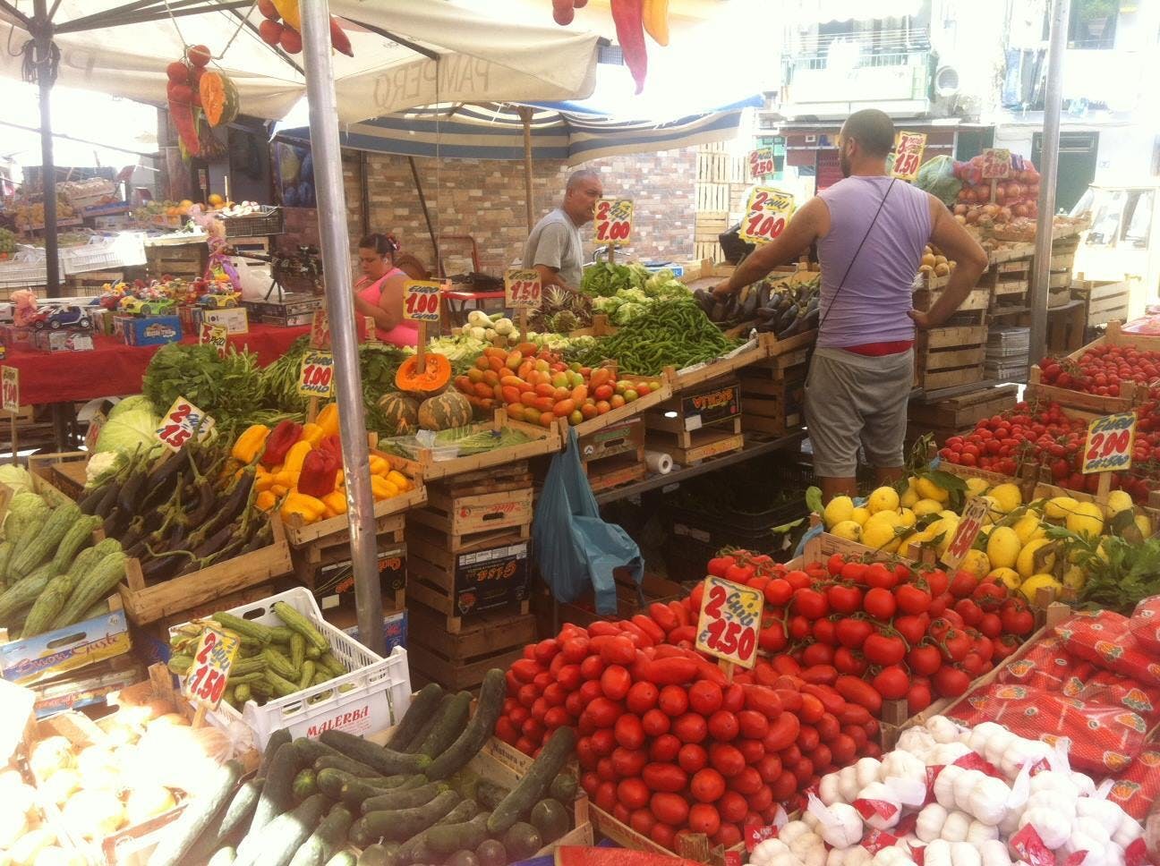 南イタリアの市場（MERCATO)