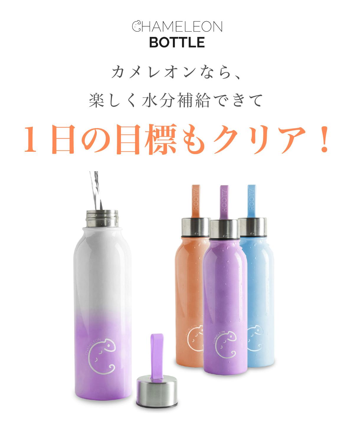 カメレオンなら楽しく水分補給できて1日の目標もクリア!