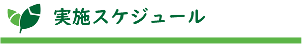 タイトル:実施スケジュール