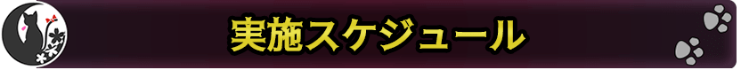 実施スケジュール