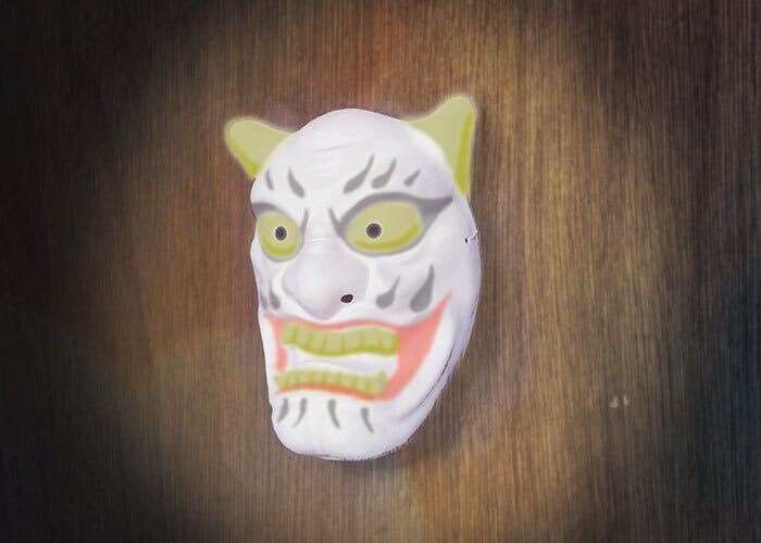 Ponboks 石見神楽面×光の絵付け