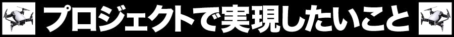 このプロジェクトで実現したいこと