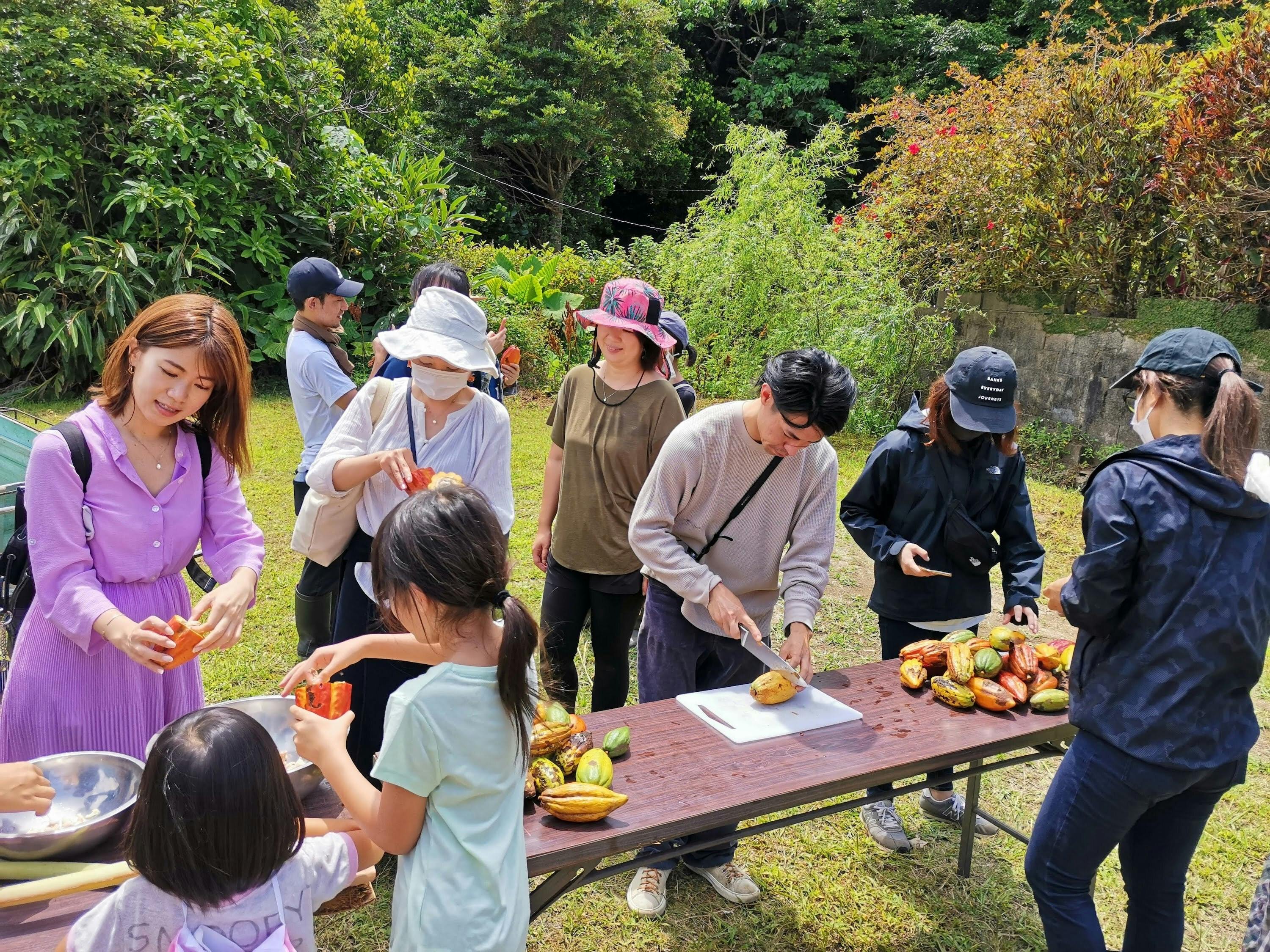 カカオを通して人と人との交流を生み出し、持続可能な地域社会をつくっていきます。