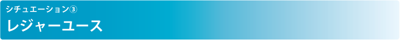 シチュエーション③ レジャーユース