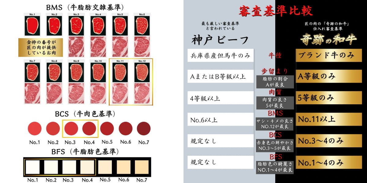 bms bcs bfs 神戸牛 奇跡の和牛