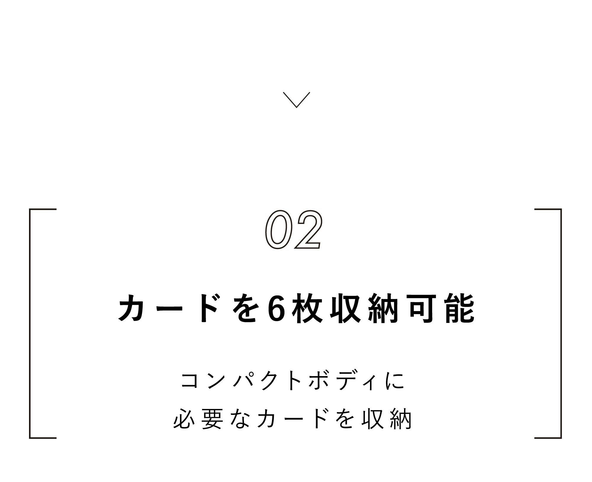 カードを6枚収納可能