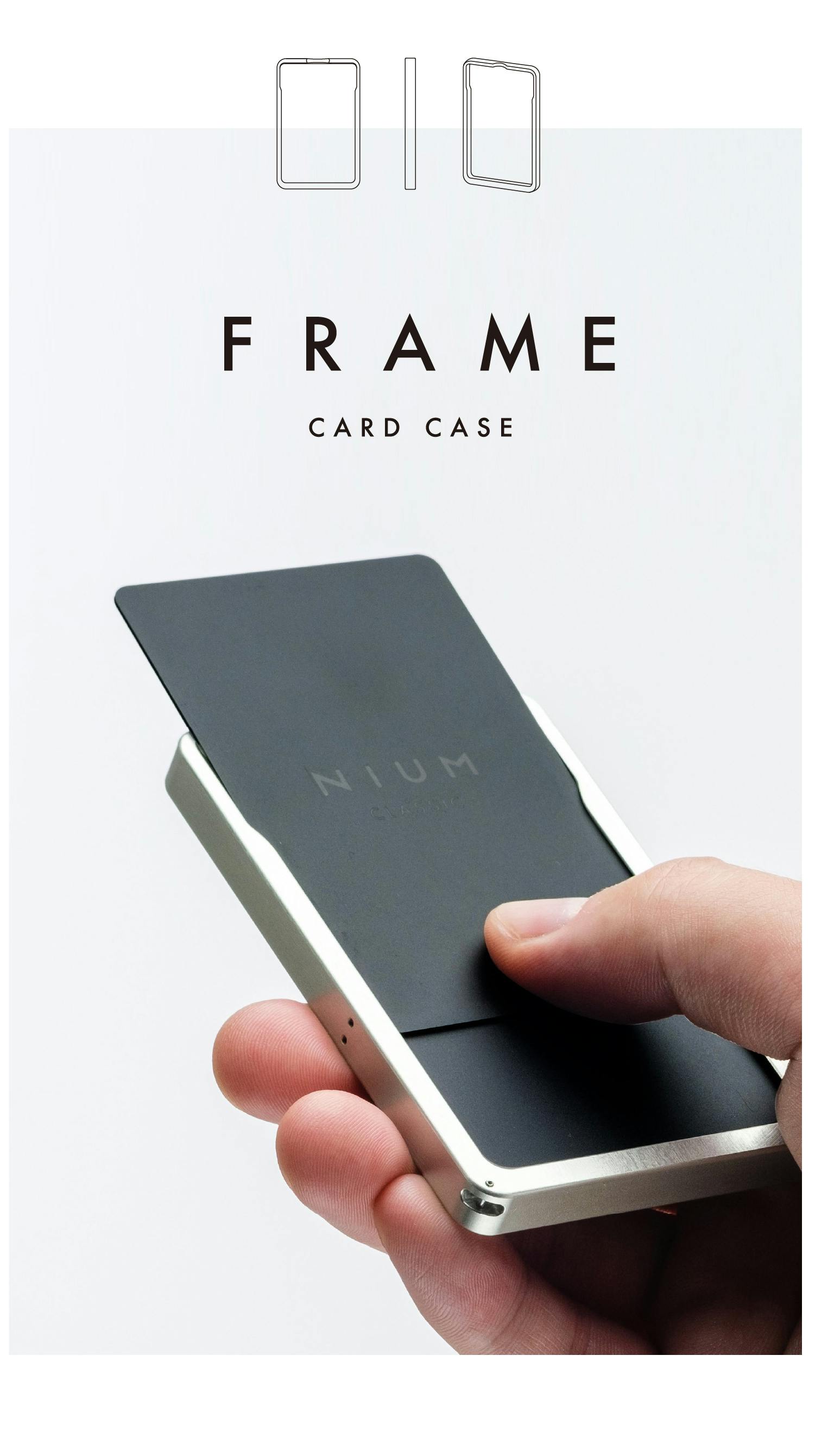 【次世代フレーム型】 両面からカードを出し入れできる!軽量で丈夫なアルミ製6枚収納カードケース | NIUM CLASSIC