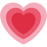 光るハート 💗