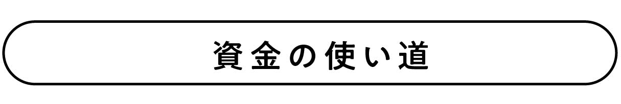 資金の使い道