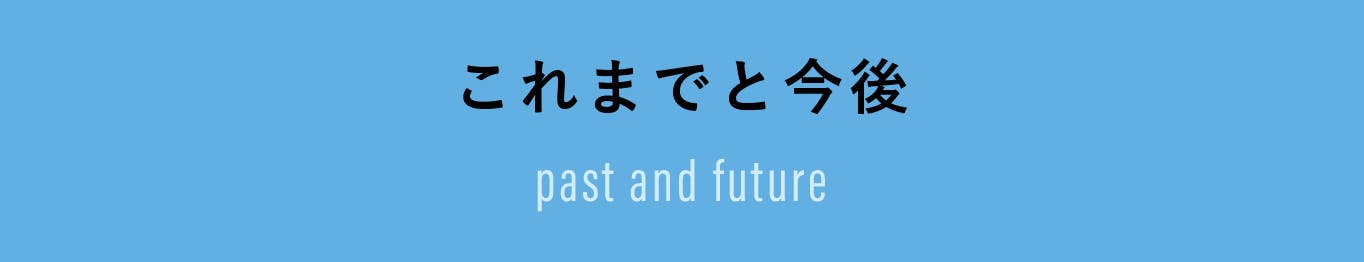 これまでと今後