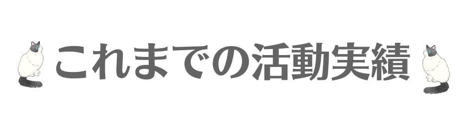 これまでの活動実績