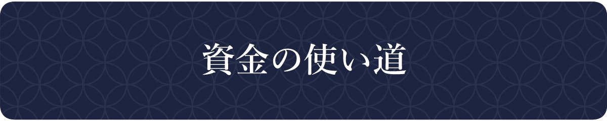 資金の使い道