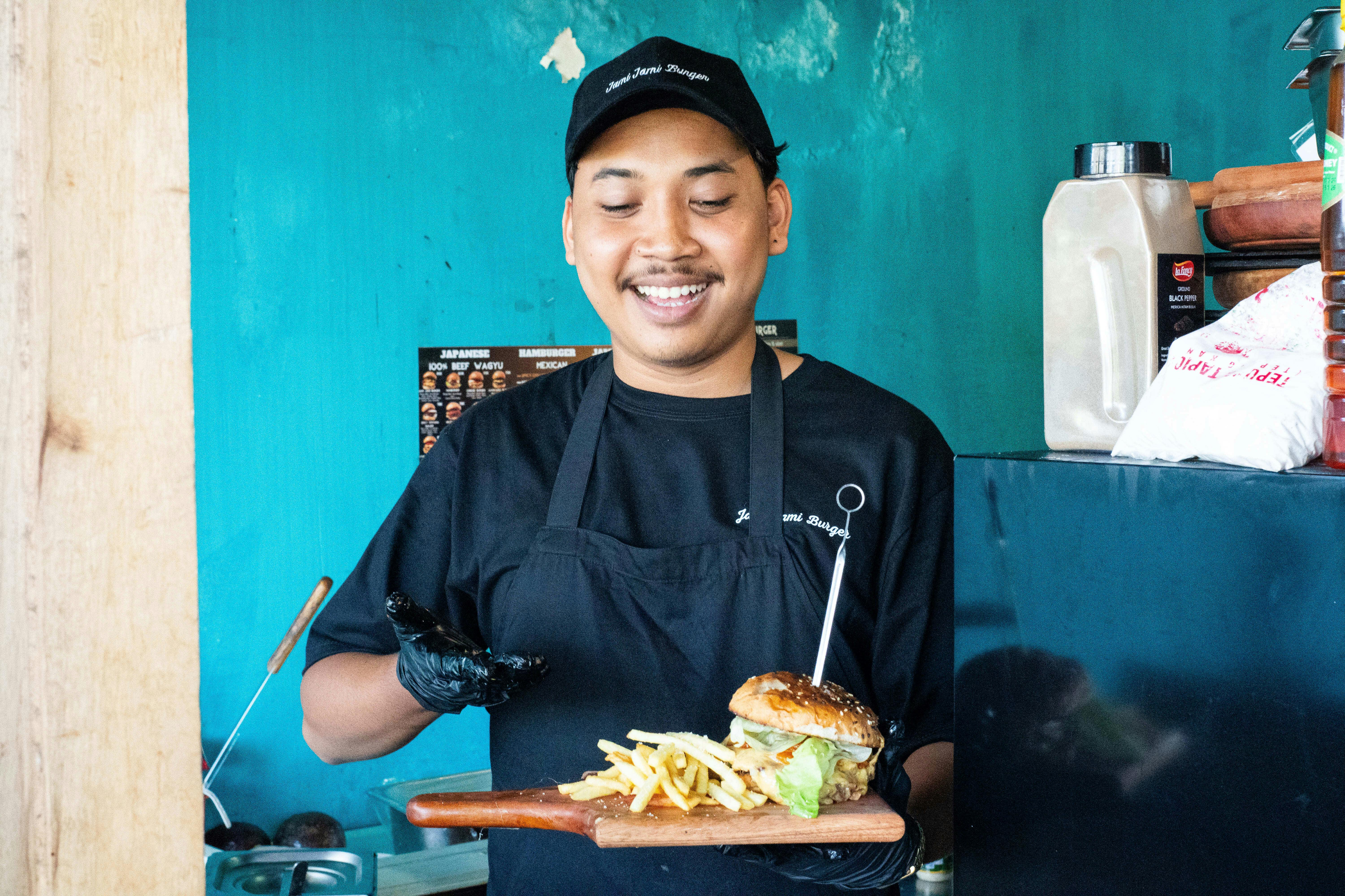 ファーストフードコネシマバーガー 我々だ インパミ SHIMAUMA BURGER