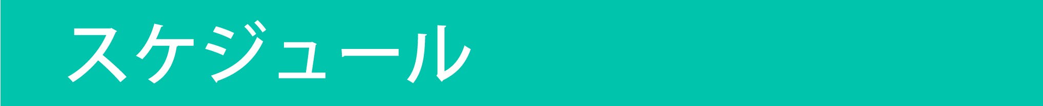 見出し:スケジュール