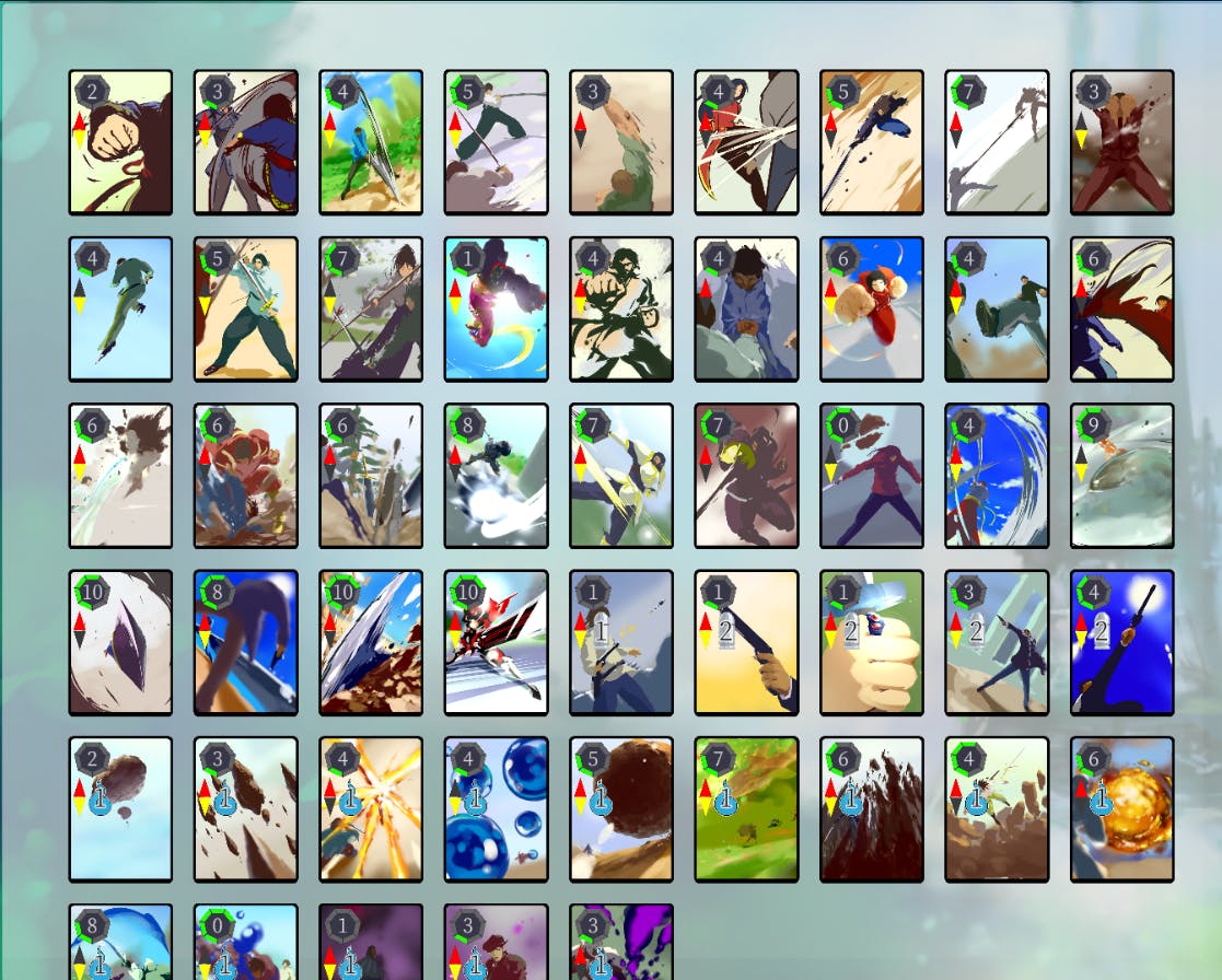 最初から50種類以上のカードを使用可能!