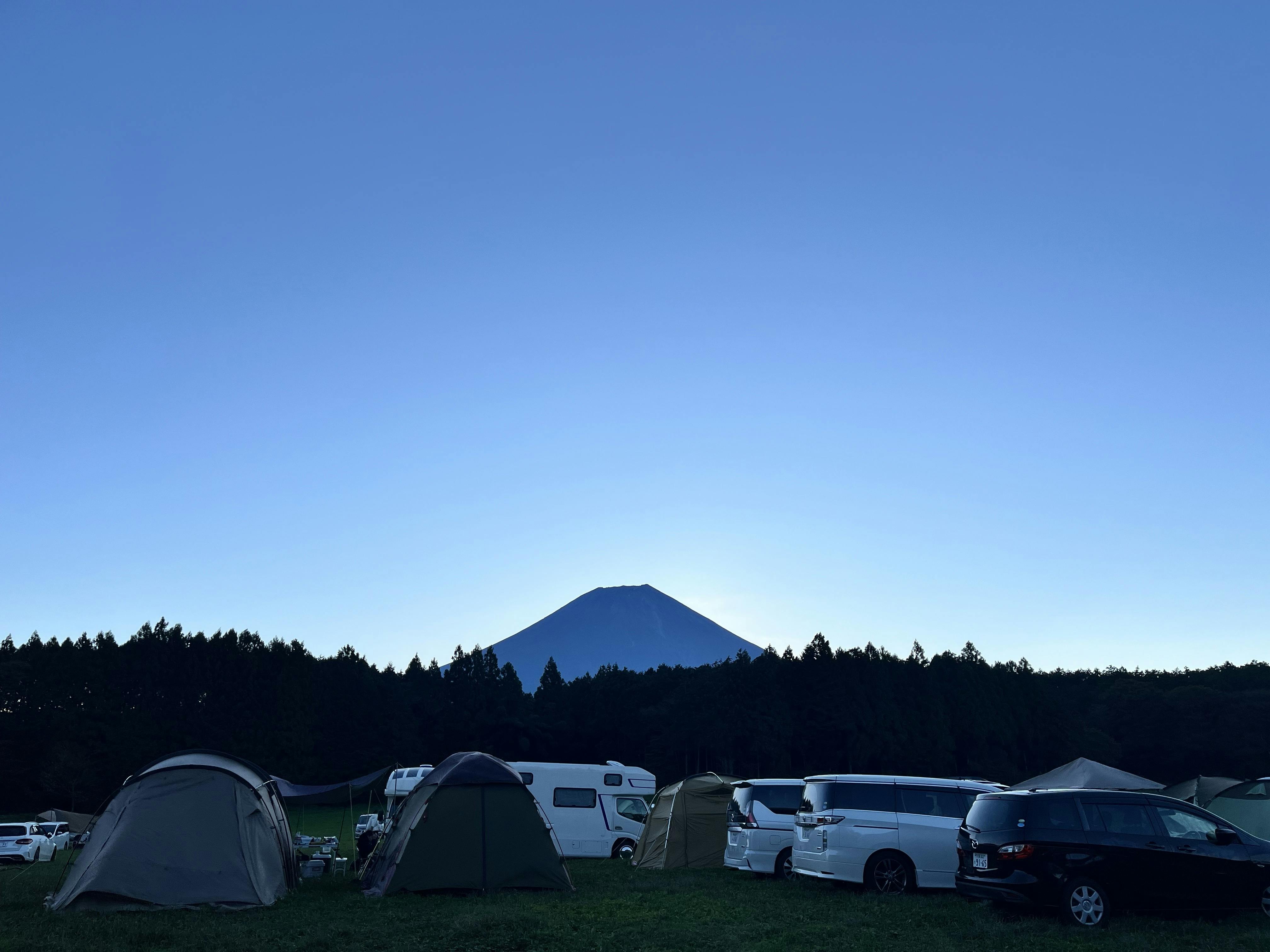 朝の富士山