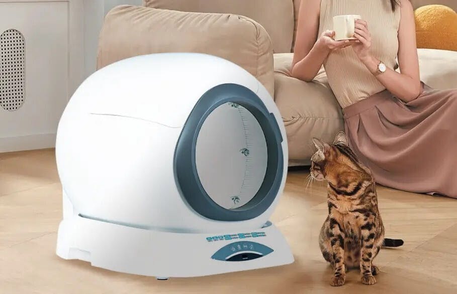 IoTで自動清掃！猫のトイレ革命『Ti+ M』スマートトイレ登場！清潔で