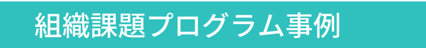 組織課題プログラム事例