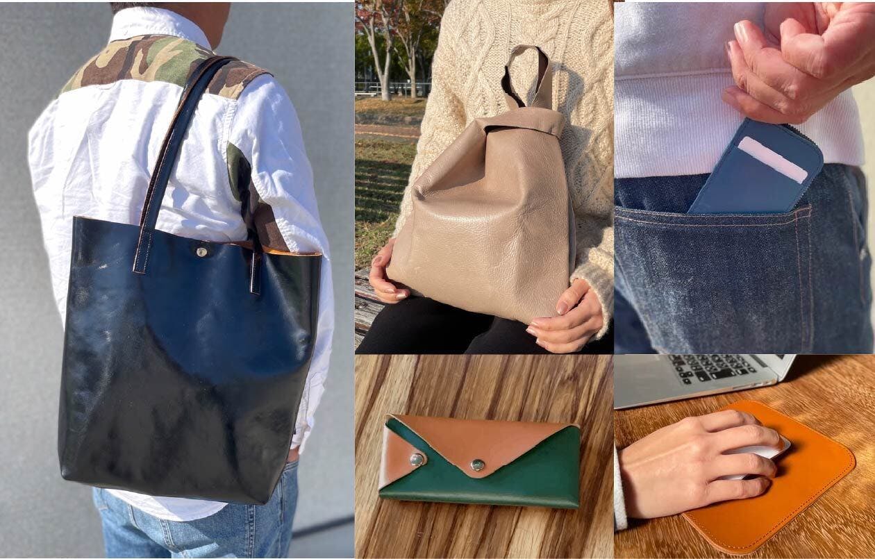 デッドストック革を愛着の湧くモノへ。毎日使える革アイテム『夏の5点