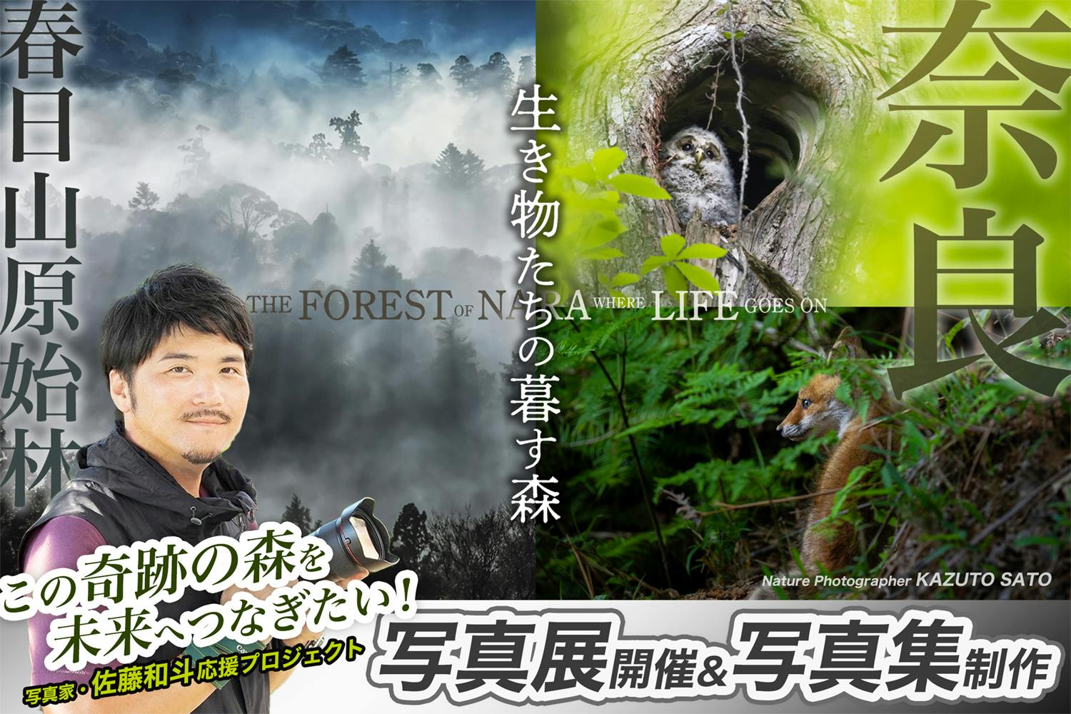 世界遺産・春日山原始林いのちの森を未来へ！】佐藤和斗写真集