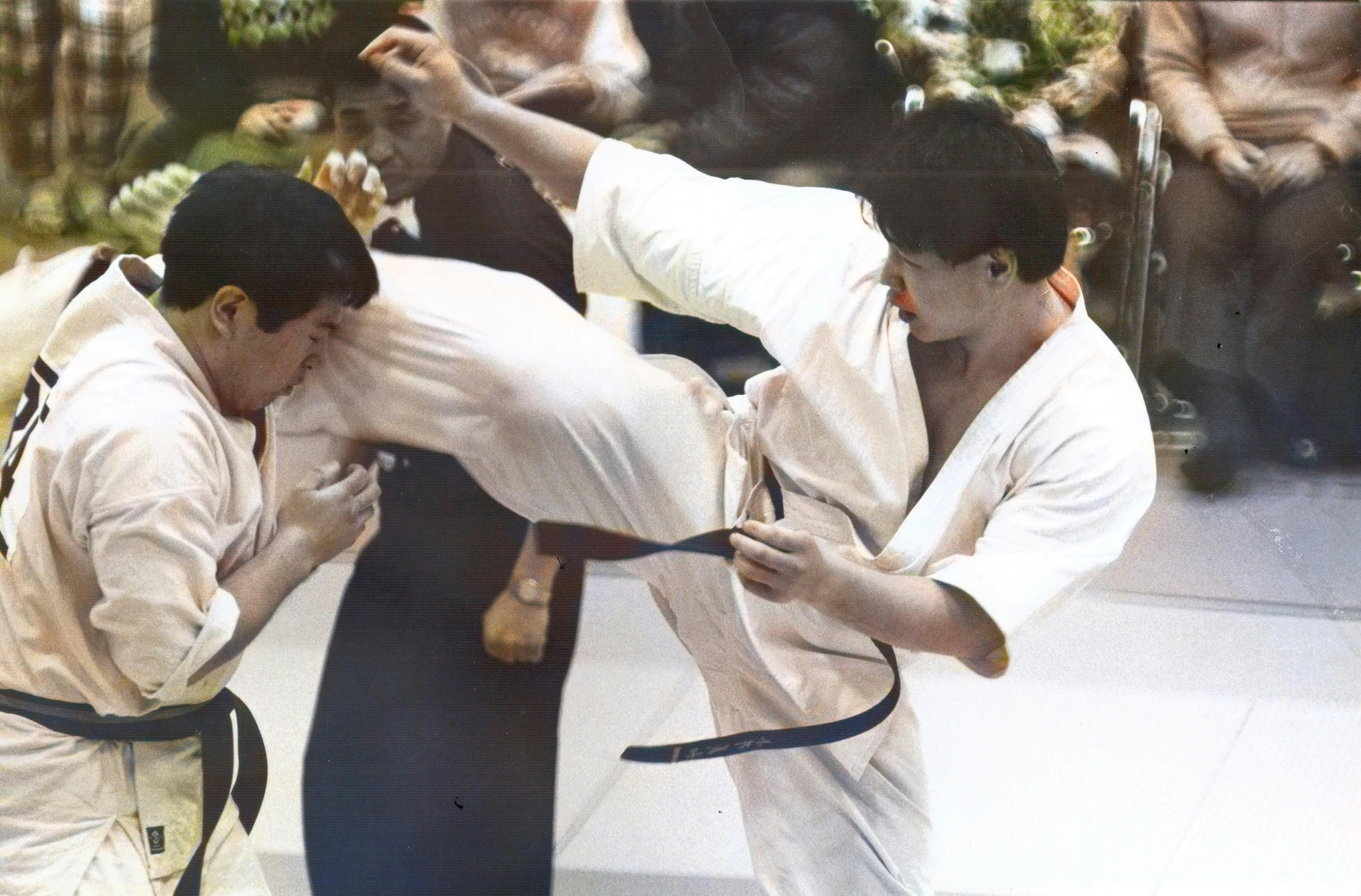 若かりし頃の試合風景