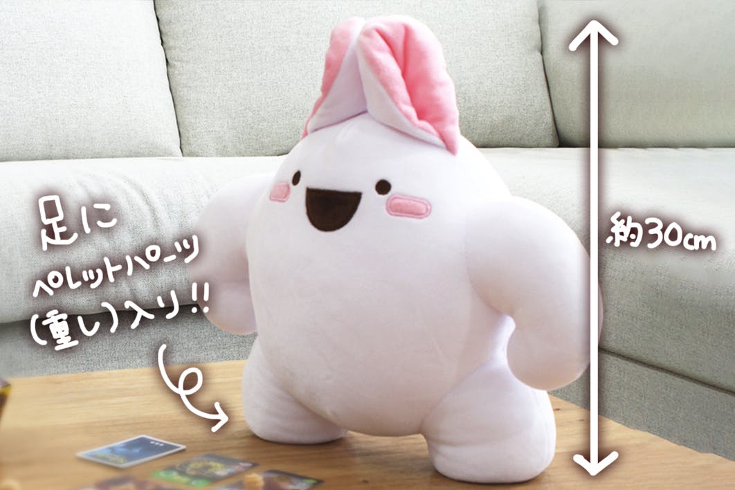 マッチョうさぎ」ぬいぐるみ化プロジェクト - CAMPFIRE