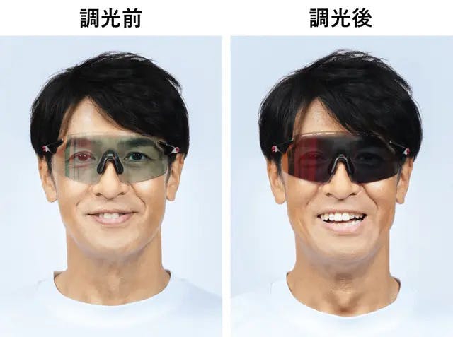 全天候型調光レンズ】鮮明に走りのパフォーマンスを上げる高機能