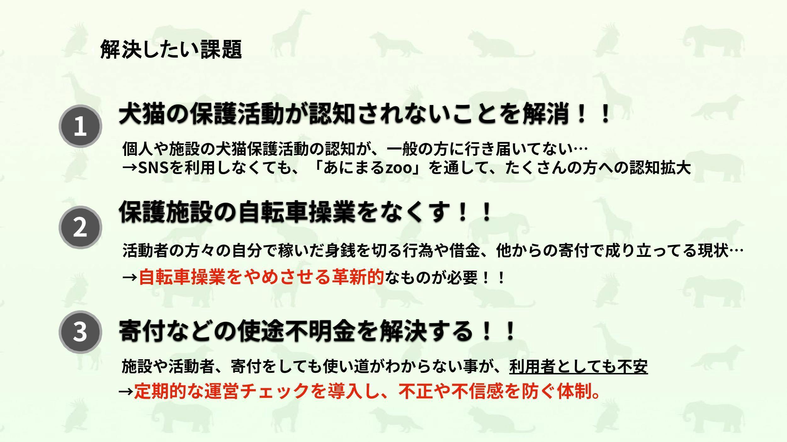 解決したい課題