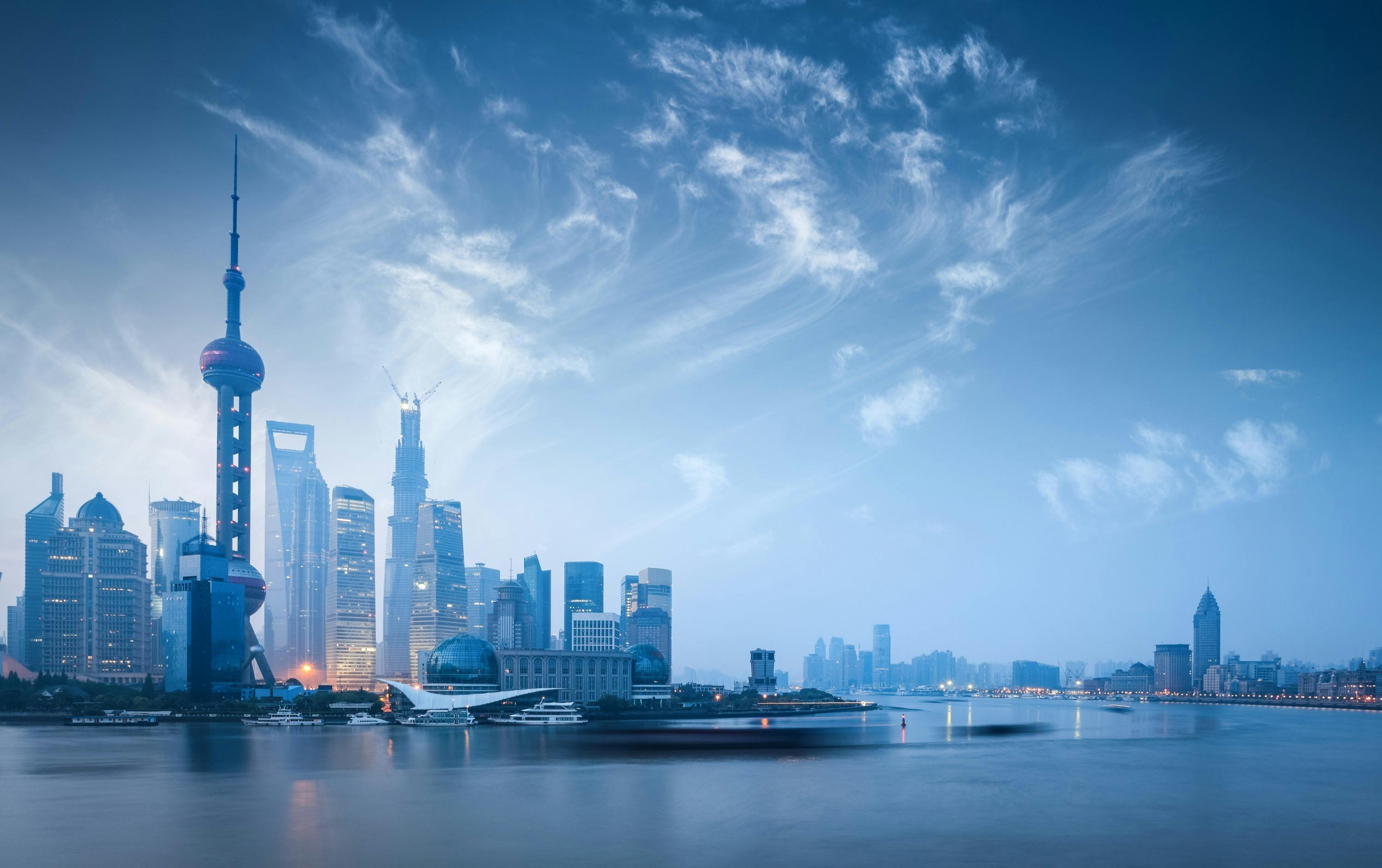 発展する中国経済（上海）