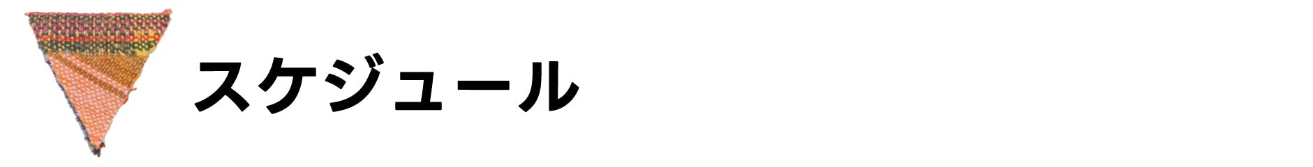 スケジュール