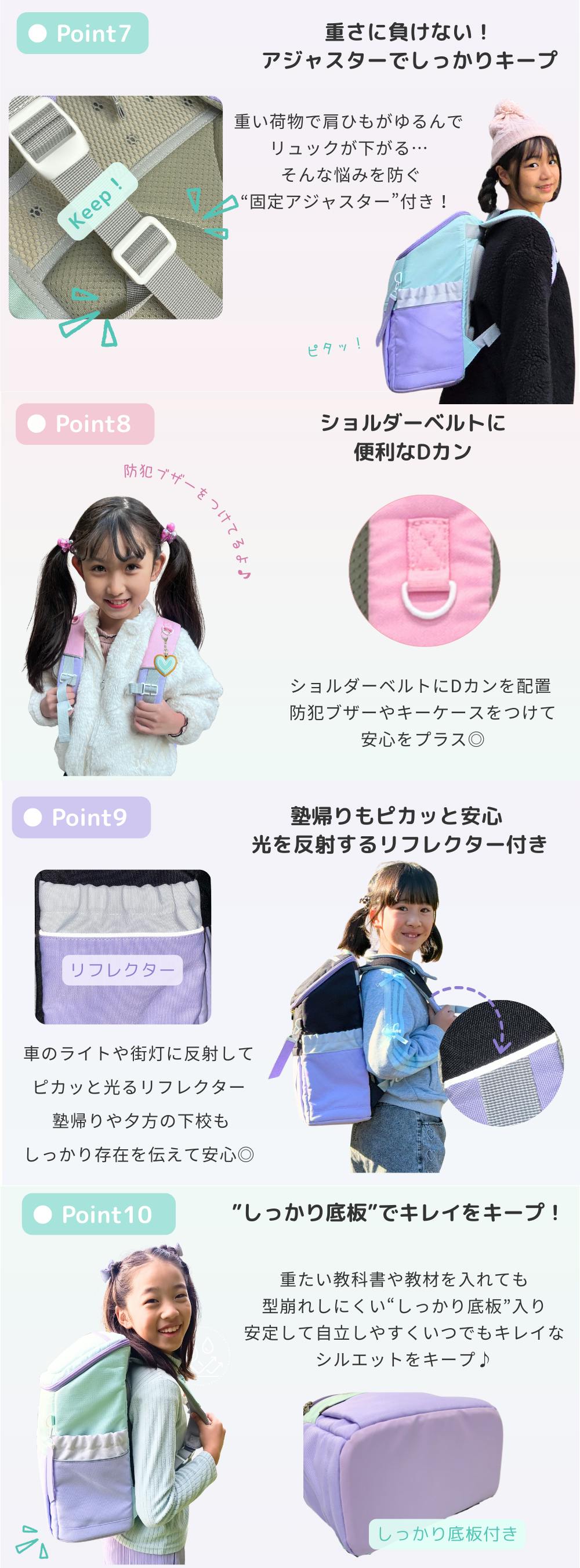 レインボーガール なないろキッズリュック（ボックスタイプ） 10