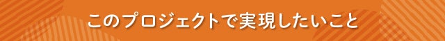 見出し このプロジェクトで実現したいこと