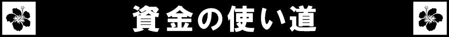 資金の使い道