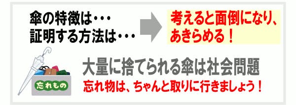 傘の目印 滑り止め 盗難防止 コンセプト5