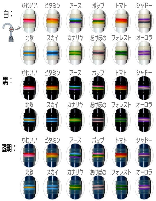 傘の目印 滑り止め 盗難防止 使用例1
