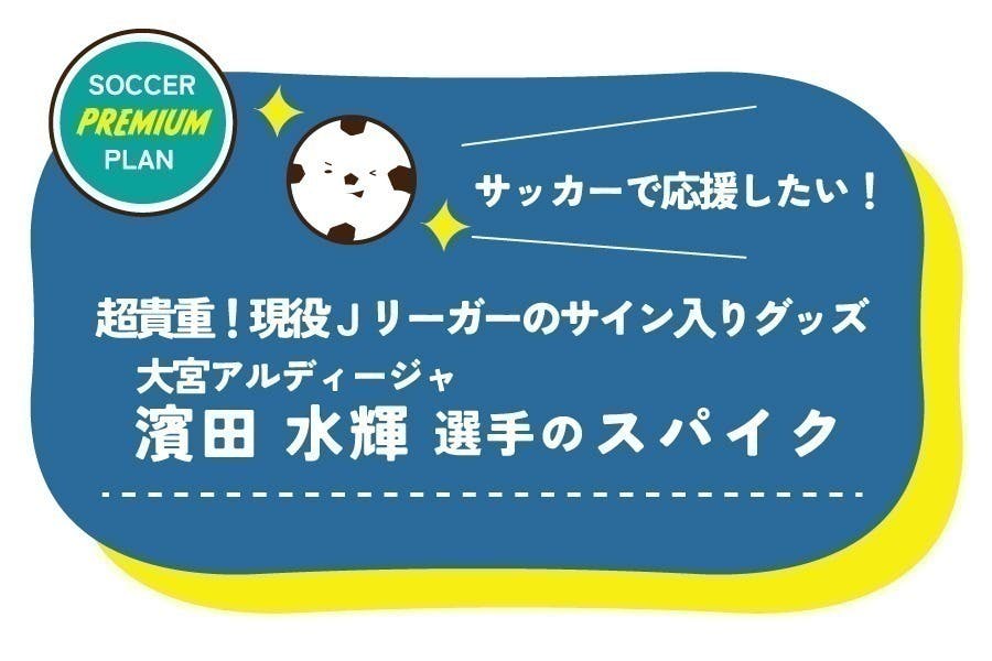追加リターン紹介②】實藤友紀選手のサイン入りスパイク