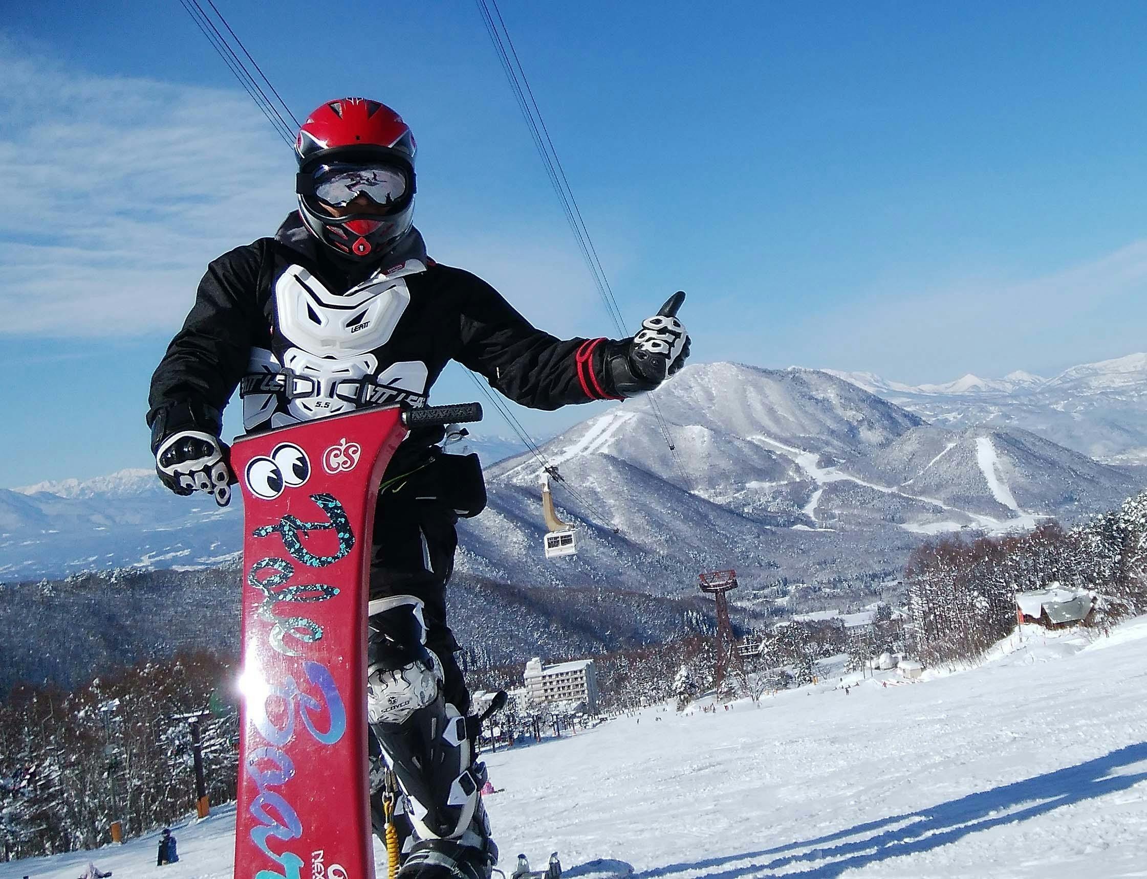 ☆雪上の未来ギア「ポールボード」ビンディングあり(25cm～28cm対応