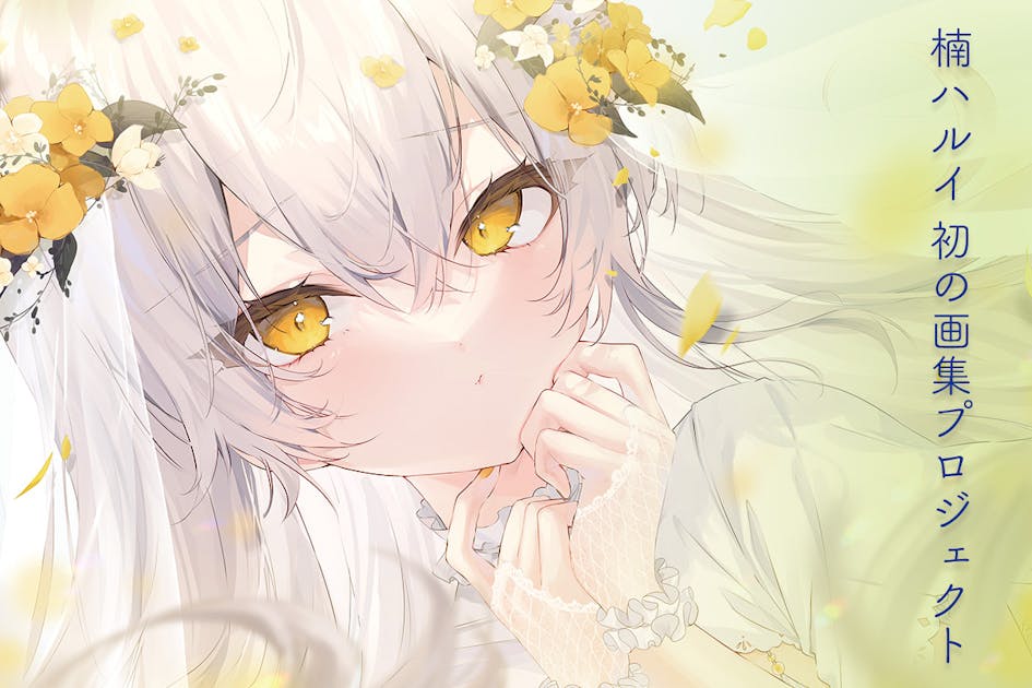 絵師 直筆サイン入り画集クリアファイル 画集 ポストカード タペストリーなど 透明感と色気のあるイラストがSNSで話題！【楠ハルイ】初の画集制作