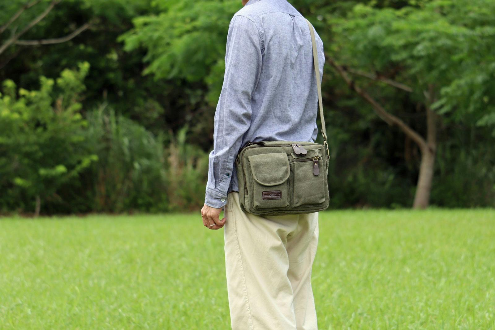 11ポケット4層構造でカバンがスッキリ整頓!旅行に最適軽量帆布 11ポケット4層構造でカバンがスッキリ整頓!旅行に最適軽量帆布