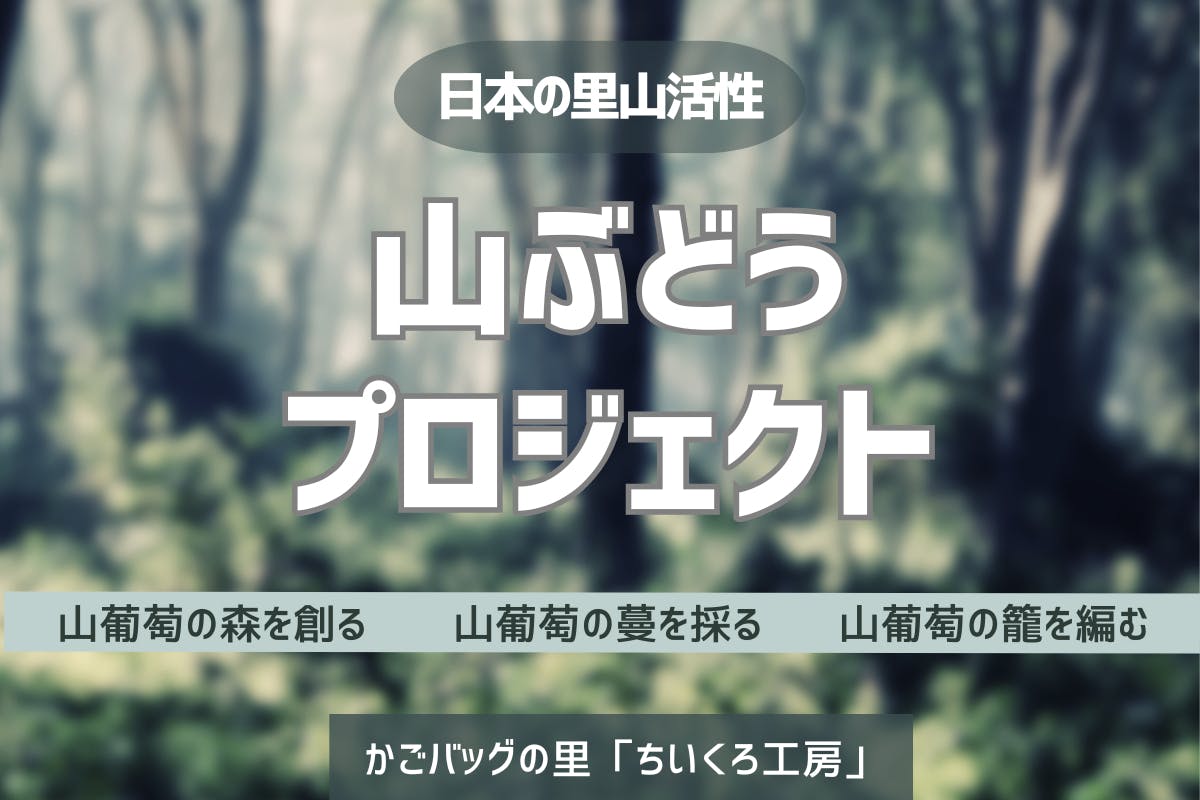 日本の里山活性】山ぶどうプロジェクト - CAMPFIRE (キャンプファイヤー)