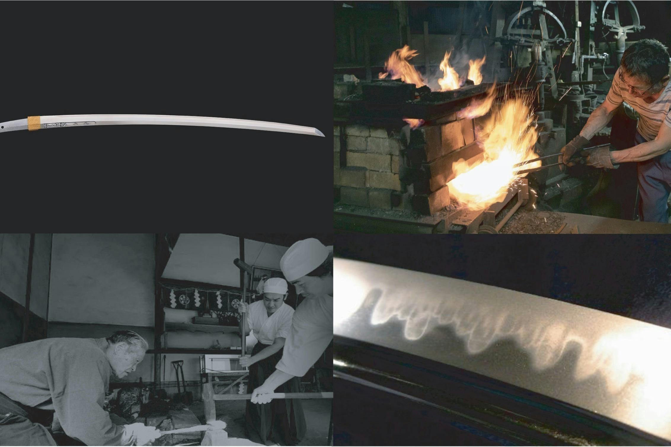 刀鍛冶が打った包丁と銘木ウォールナットハンドルの一品 「黒名栗 刀鍛冶が打った包丁と銘木ウォールナットハンドルの一品 「黒名栗