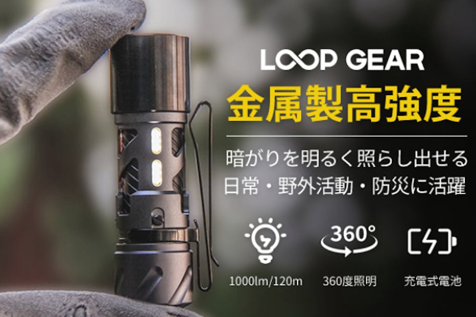 第二弾』指一本のサイズで超強力な明るさを実現！ミニ懐中電灯LOOP