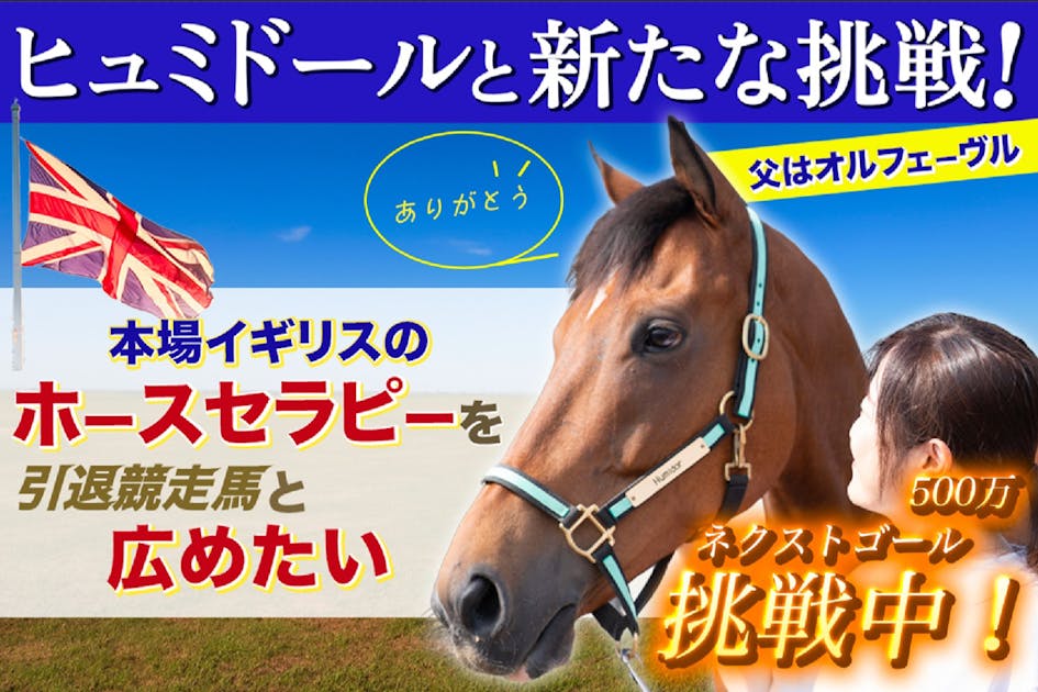 本場イギリスのホースセラピーを引退競走馬のヒュミドールと広めたい - CAMPFIRE (キャンプファイヤー)