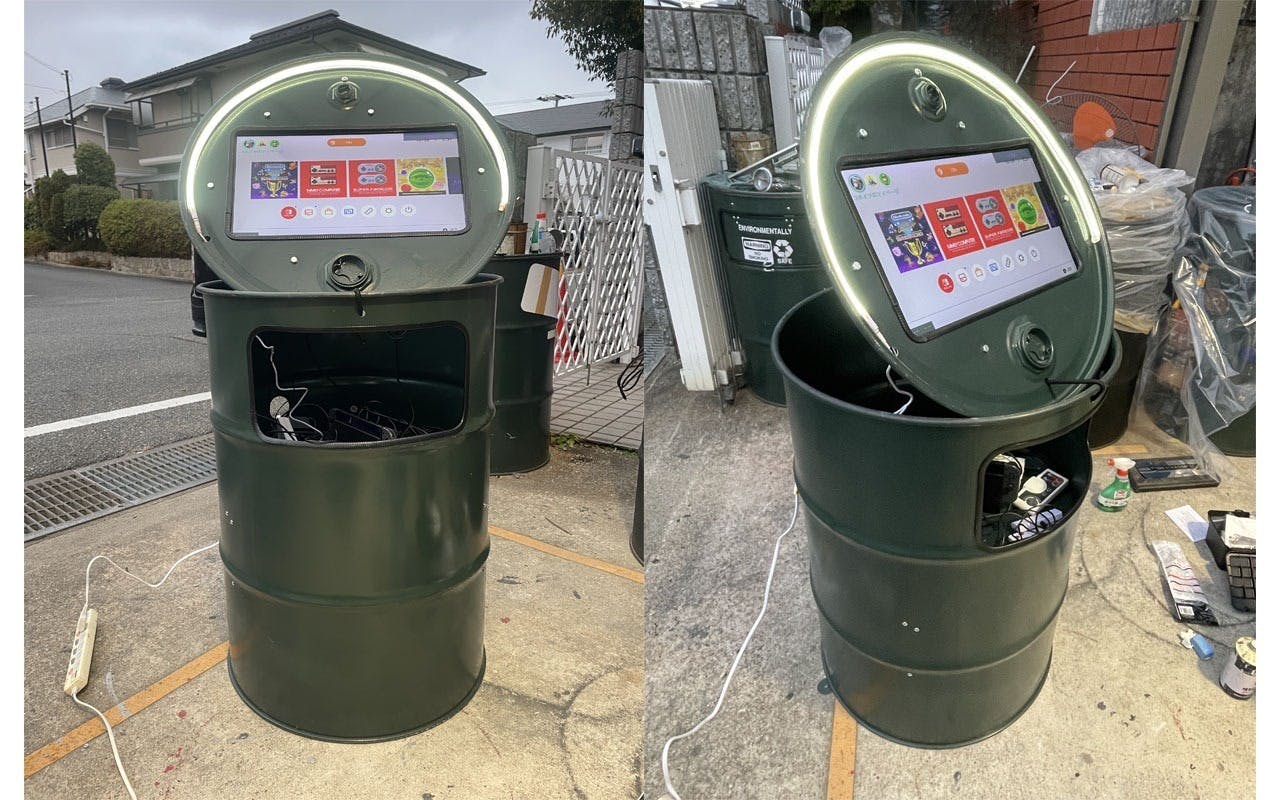 ドラム缶にモニターを合体!ECO＆新感覚DRUMONITAを増産出来る工場希望