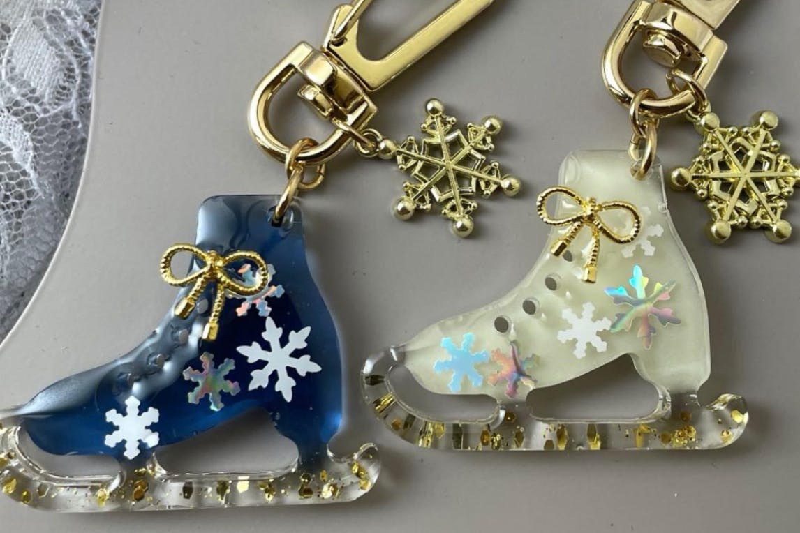 フィギュアスケートを支援！mintlatteのスケート靴チャーム