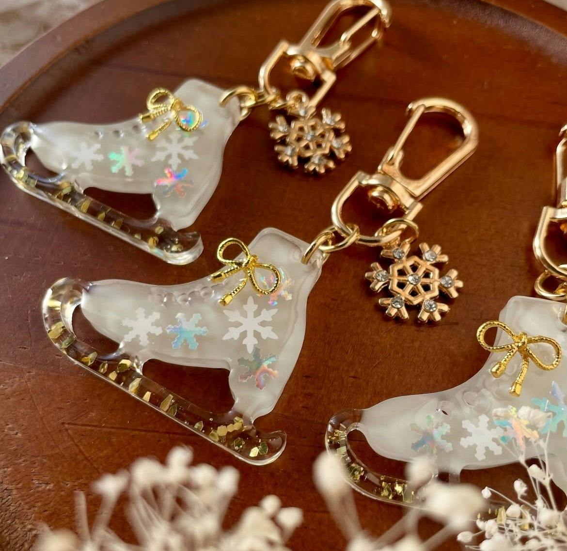 フィギュアスケートを支援！mintlatteのスケート靴チャーム