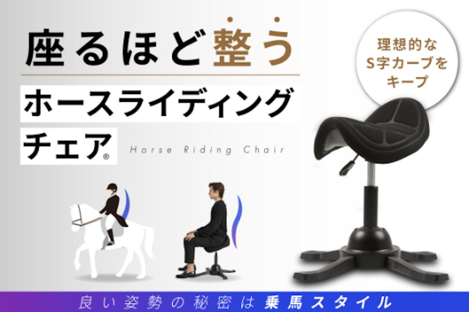 座るほど整う!理想的なS字カーブ。クセになる座り心地。ホース
