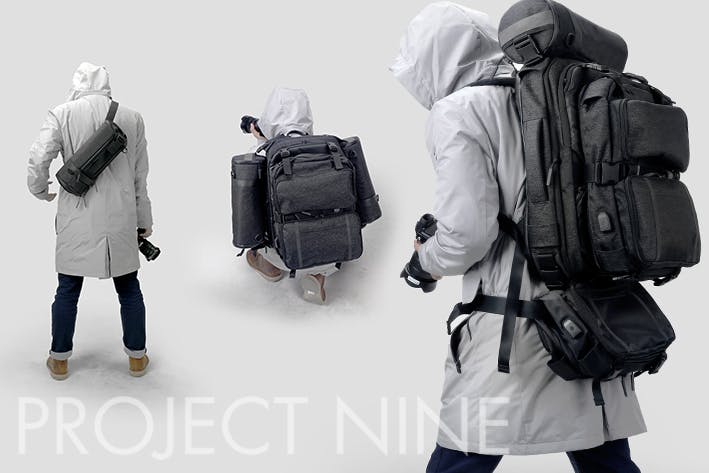 シチュエーションによって形を変えられるバッグ「PROJECT NINE