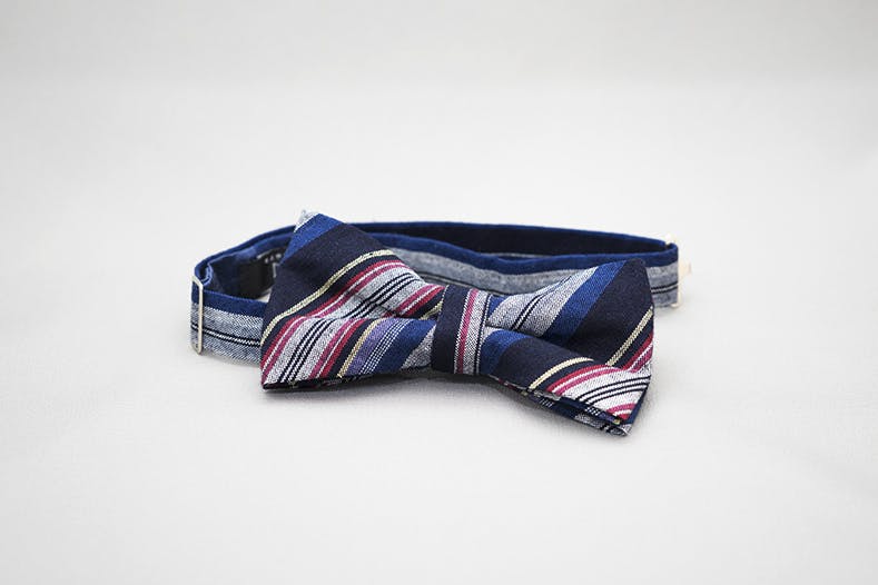 一度は絶滅した幻の反物・島原木綿を蝶ネクタイにして全国に広めたい