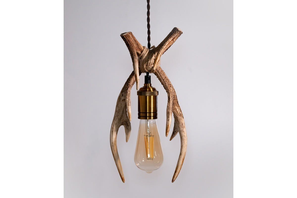 鹿の角を使ったクラフト照明〜獣害と環境問題を考えるインテリア 鹿の角を使ったクラフト照明〜獣害と環境問題を考えるインテリア